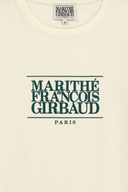 W CLASSIC LOGO TEE IN CREAM