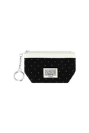 MINI CORDUROY POUCH KEYRING IN BLACK