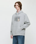 DOODLE CLASSIC BEAR HOODIE IN HEATHER GREY