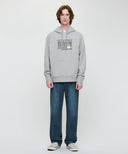DOODLE CLASSIC BEAR HOODIE IN HEATHER GREY