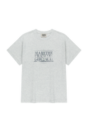 EIFFEL CLASSIC LOGO TEE IN LIGHT HEATHER GREY