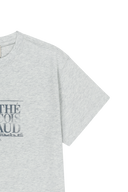 EIFFEL CLASSIC LOGO TEE IN LIGHT HEATHER GREY