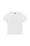 SEMI OVERSIZED EMBO LOGO TEE IN WHITE