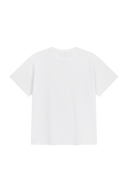 SEMI OVERSIZED EMBO LOGO TEE IN WHITE
