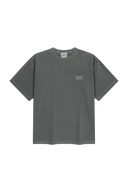 OUTLINE CLASSIC LOGO OVERSIZED DYEING TEE IN CHARCOAL GREY