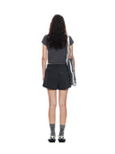 PIGMENT CUT OUT LOGO CROP TOP IN CHARCOAL GREY