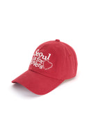 SEOUL LOVERS GRAFFITI BASIC BALL CAP IN RED