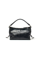 SIDE ZIPPER TWO WAY BAG IN BLACK