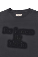 FOR LOVERS LOGO POINT TOP IN CHARCOAL GREY