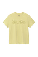 SWEAT PRINTING LOGO TOP FOR MEN IN LIGHT YELLOW