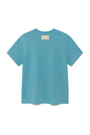 SWEAT PRINTING LOGO TOP FOR MEN IN TURQUOISE BLUE