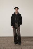 STITCH POINT HIGH NECK JUMPER IN BLACK