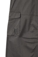 WASHED WIDE CARGO PANTS FOR MEN IN CHARCOAL GREY