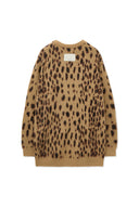 BRUSHED LEOPARD CARDIGAN IN MIX
