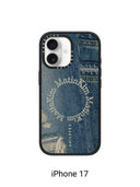 MATIN KIM X CASETIFY DENIM CIRCLE CASE IN BLUE