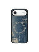 MATIN KIM X CASETIFY DENIM CIRCLE CASE IN BLUE