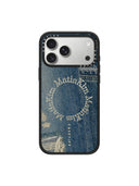 MATIN KIM X CASETIFY DENIM CIRCLE CASE IN BLUE