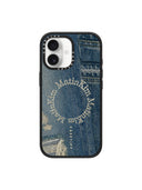 MATIN KIM X CASETIFY DENIM CIRCLE CASE IN BLUE