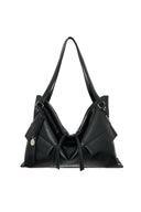 WIDE NEMO BIG SHOULDER BAG IN BLACK