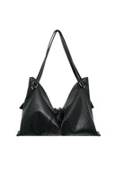 WIDE NEMO BIG SHOULDER BAG IN BLACK
