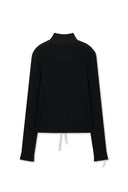 HANDCRAFT SLIM FIT CARDIGAN IN BLACK