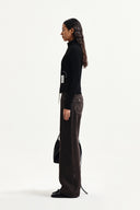 HANDCRAFT SLIM FIT CARDIGAN IN BLACK