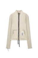 HANDCRAFT SLIM FIT CARDIGAN IN LIGHT BEIGE