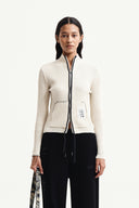 HANDCRAFT SLIM FIT CARDIGAN IN LIGHT BEIGE