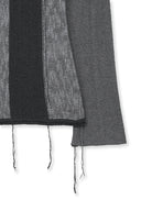 COLOR BLOCK SLIM KNIT CARDIGAN IN CHARCOAL GREY