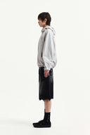 BACK LOGO HOODY WIND BREAKER IN LIGHT BEIGE