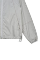BACK LOGO HOODY WIND BREAKER IN LIGHT BEIGE