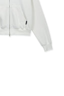GRAFFITI LOGO HOODY ZIP UP IN WHITE