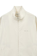 BACK LOGO HIGH NECK JUMPER IN CREAM