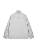 BACK LOGO HIGH NECK JUMPER IN LIGHT GRAY