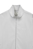 BACK LOGO HIGH NECK JUMPER IN LIGHT GRAY