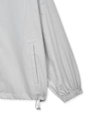 BACK LOGO HIGH NECK JUMPER IN LIGHT GRAY