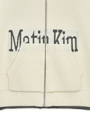MATIN SPELL POINT KNIT ZIP UP VEST IN IVORY