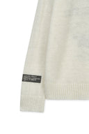 GRAFFITI ARTWORK KNIT PULLOVER IN IVORY
