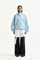 MULTI PANEL LAYERED SKIRT IN WHITE
