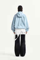 MULTI PANEL LAYERED SKIRT IN WHITE
