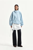 MULTI PANEL LAYERED SKIRT IN WHITE