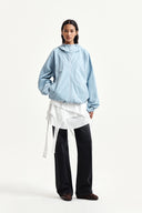MULTI PANEL LAYERED SKIRT IN WHITE