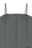 BUTTON SLEEVELESS BLOUSE IN GRAY