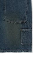 CARPENTER BERMUDA DENIM PANTS IN BLUE