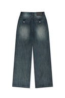 STUD POINT DENIM PANTS IN BLUE