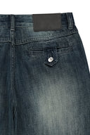 STUD POINT DENIM PANTS IN BLUE