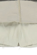 CARGO MINI DENIM SKIRT IN BEIGE