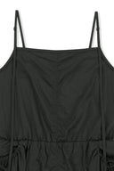 STRAP DETAIL SLEEVELESS UTILITY DRESS IN CHARCOAL GREY