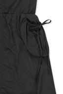 STRAP DETAIL SLEEVELESS UTILITY DRESS IN CHARCOAL GREY