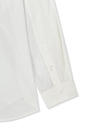 MIXED PANEL OVER FIT SHIRT IN WHITE
